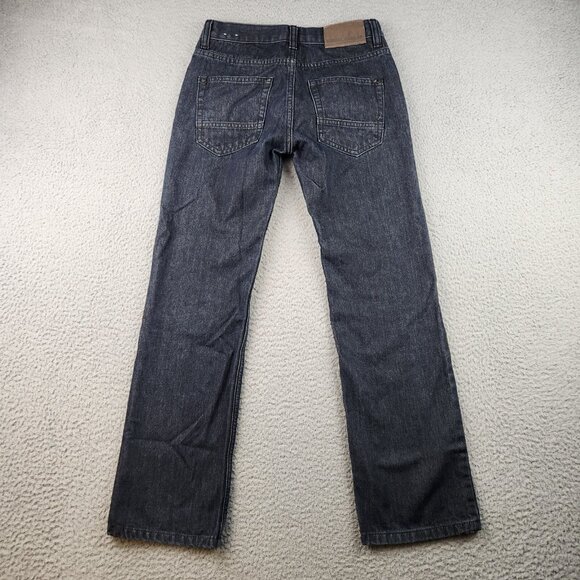 Nautica Jeans Boy's 12 Bootcut Dark Wash Blue Denim Pants - Picture 2 of 9